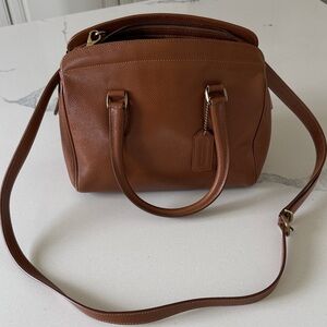 Coach Tan Leather Satchel